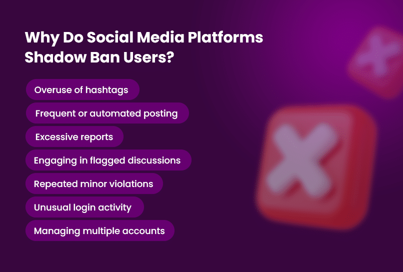 Why social media platforms ban users