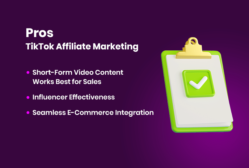 Pros of Affiliate marketing